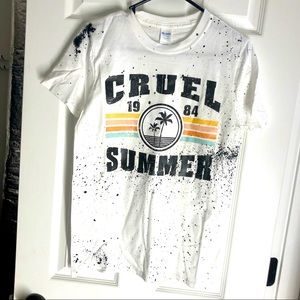 Cruel Summer distressed tee